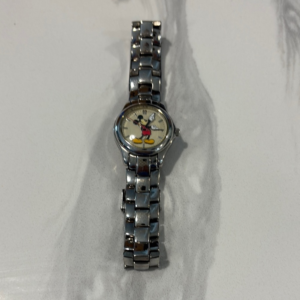 Silver Mickey Mouse Watch
